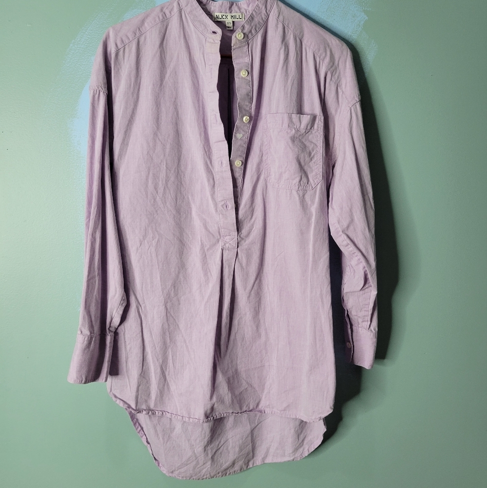 Alex Mill Lavender Long-Sleeve Tunic